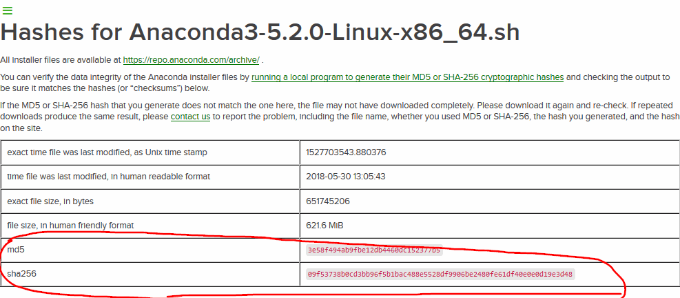 Hashes for Anaconda3-5.2.0-Linux-x86_64