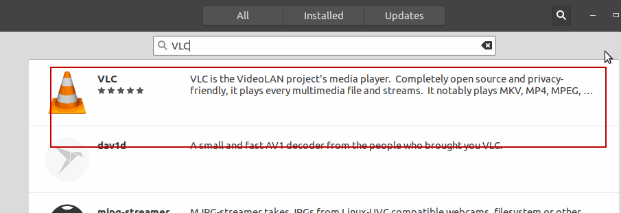 vlc media player on ubunt4