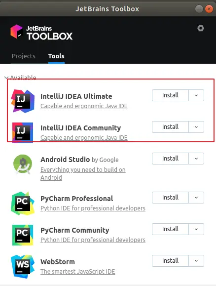 install intelliJ IDEA ubuntu2