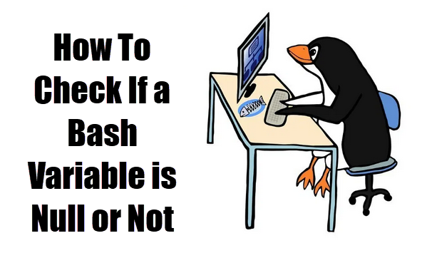 check if a bash variable is null or not1