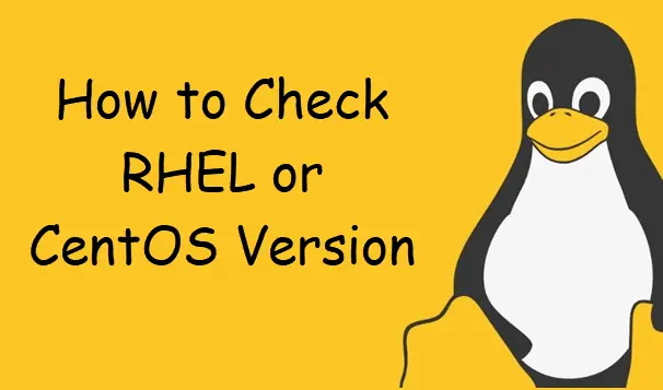 check rhel centos version1