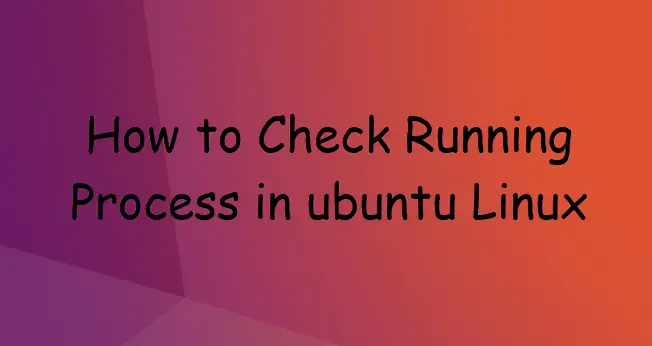 check running process ubuntu2