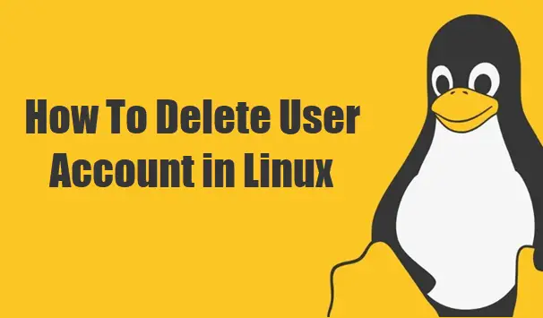 delete user account linux1