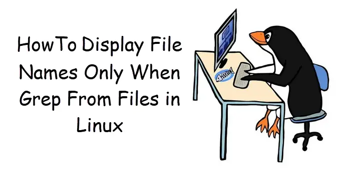 display file name when using grep command1