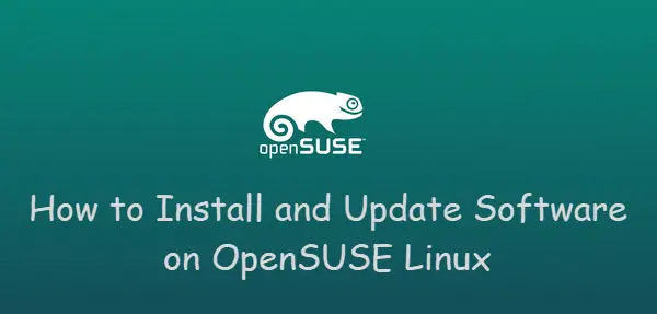 install and update software opensuse1