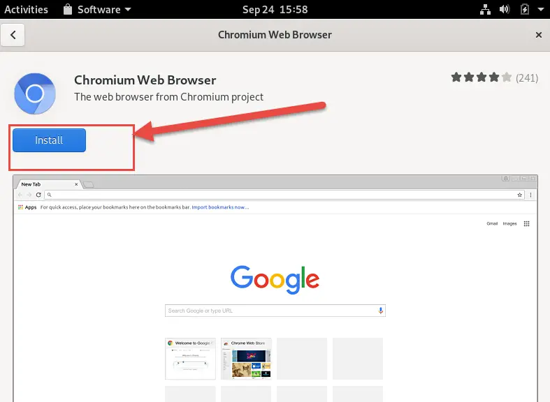 install chromium browser fedora3