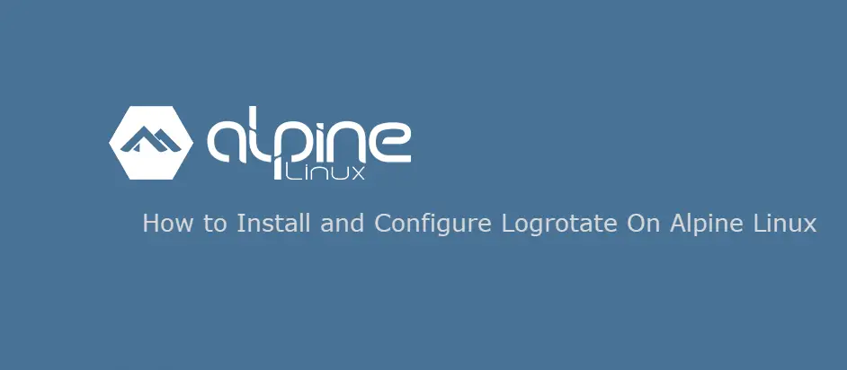 install logrotate alpine 1