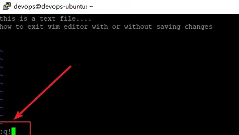 Exit or Quit ViVim Text Editor with or Without Saving Changes in Linux 3