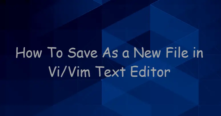 How To Save As a New in ViVi Text Editor2