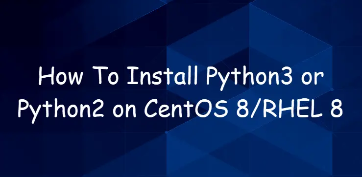 install python3 centos