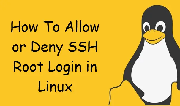 how to allow or deny ssh access for root user2